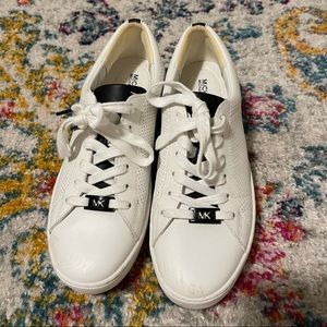 Michael Kors White and Black Sneakers